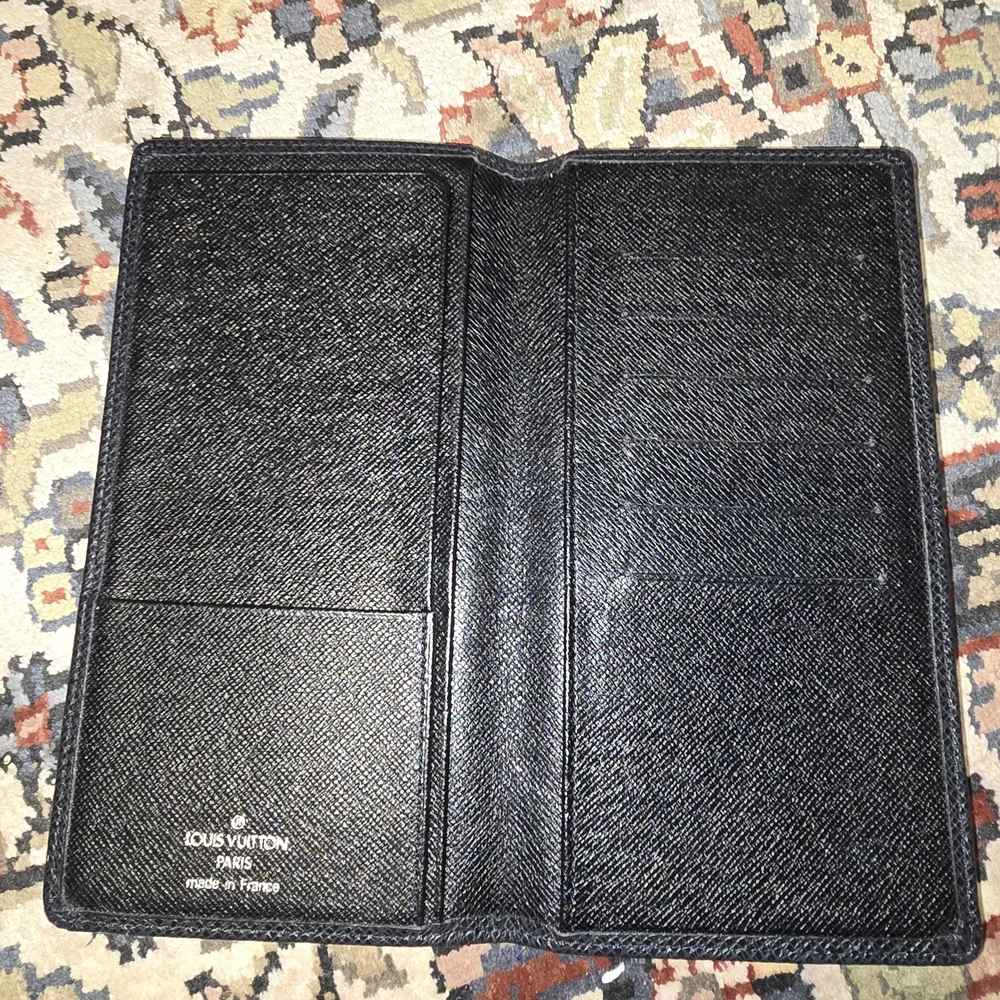 Louis Vuitton Black Tiaga Brazza Wallet